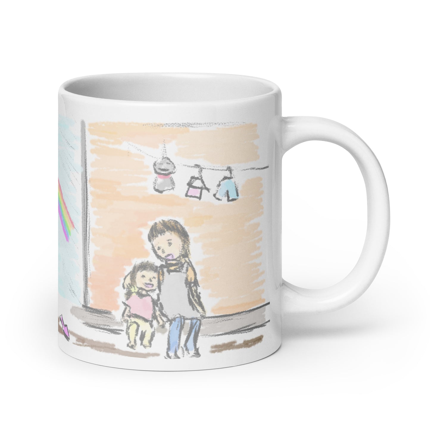 【にじ】マグカップ(白)
